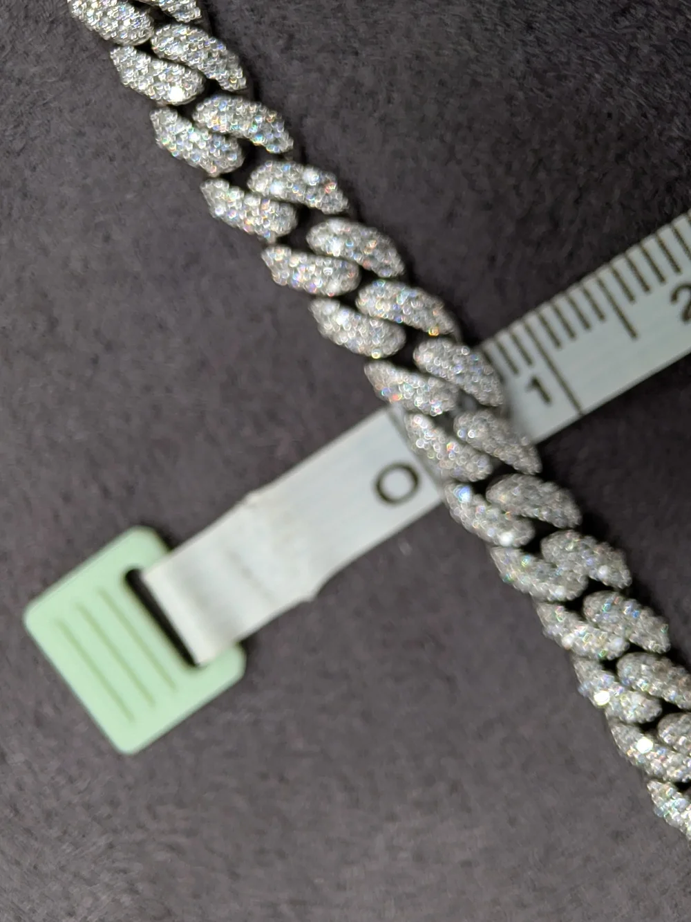 ​NEW 925 Sterling Silver 4 CTW Moissanite Cuban Link Bracelet 6mm 7